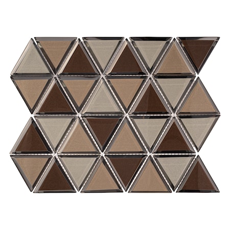 Andova Tiles BLEUM 3" x 3" Beveled Glass Novelty Mosaic Tile ANDBLE283